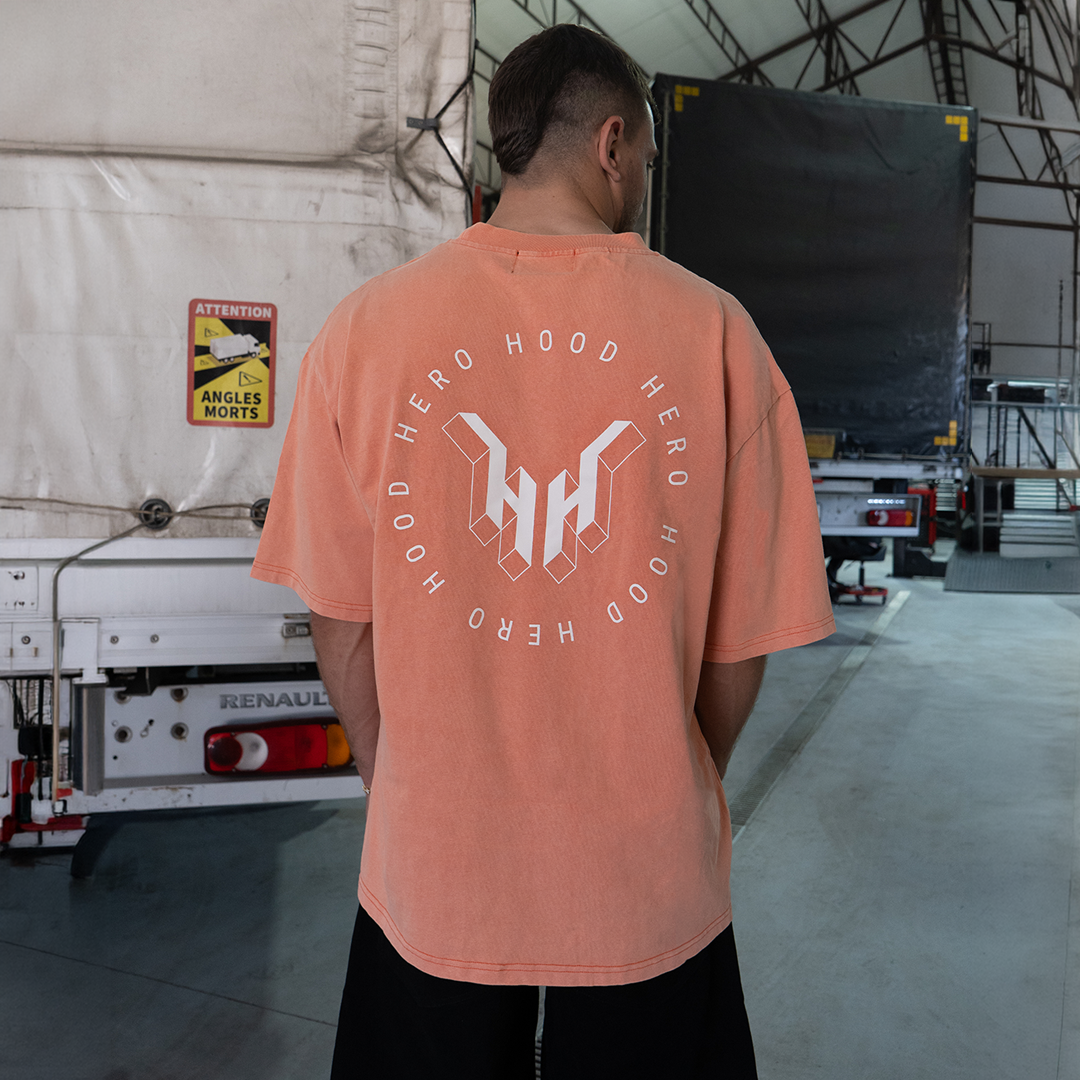 Vintage T-shirt Fly - Peach